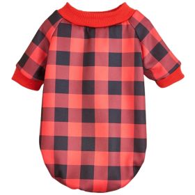 Warm Fleece Dog Clothing Classic Plaid Patchwork Dog and Cat Hoodies (Type: RedcheckXS)