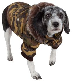 Metallic Fashion Pet Parka Coat (size: medium)