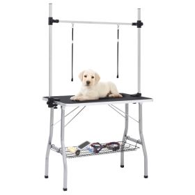 Adjustable Dog Grooming Table with 2 Loops and Basket (sku: 171069)